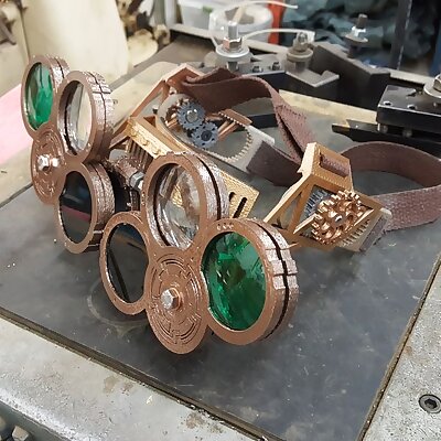 Steampunk style shop goggles