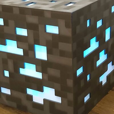 8Bit Minecraft Diamond Ore Lamp  Siri Enabled!