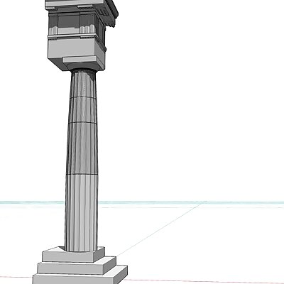 Greek Doric Order Column