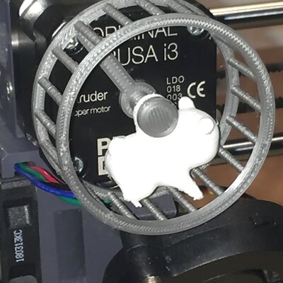 Hamsterwheel extruder indicator