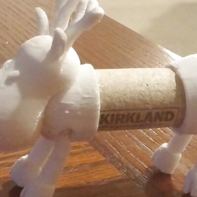 A simple reindeer that you can use a wine bottle cork as the body
