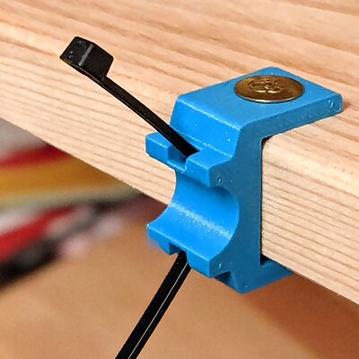 Cable holder for IKEA IVAR shelf