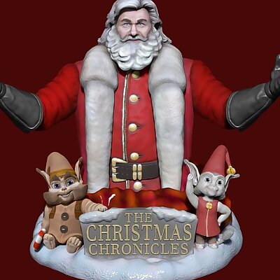 Santa Claus bust Kurt Russell V2 9 parts