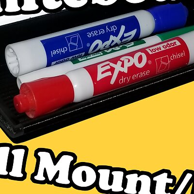 Whiteboard Wall Mount and marker bins