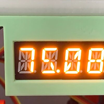 A four digit alphanumeric led display holder for an 8020 series 10 extrusion