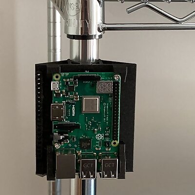Wire Shelf universal mount for Raspberry Pi