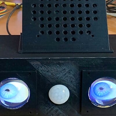 Case for Adafruit Animated Eyes Bonnet for Raspberry Pi W PIR