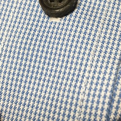 Standard size shirt buttons
