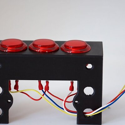 Three 30mm Button freestanding mount with permaproto