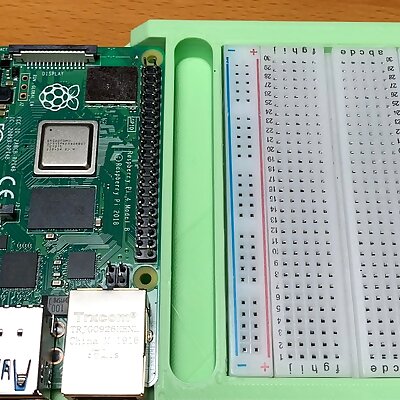 A bumper for the Raspberry Pi 4 with a proto board
