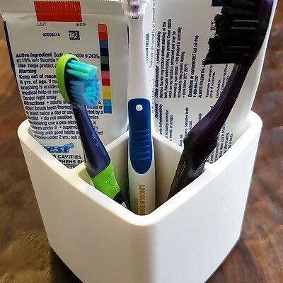 Toothbrush  Toothpaste Holder Version 2