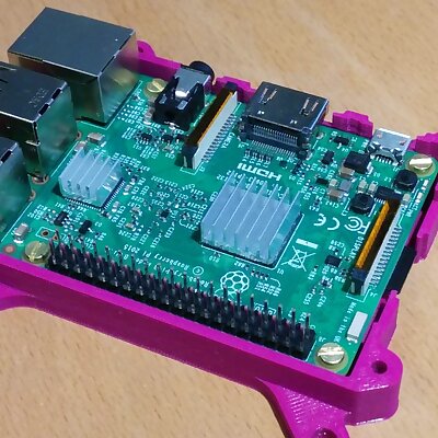 Remixed Raspberry Pi 3 Housing with VESA  corrected screw holes